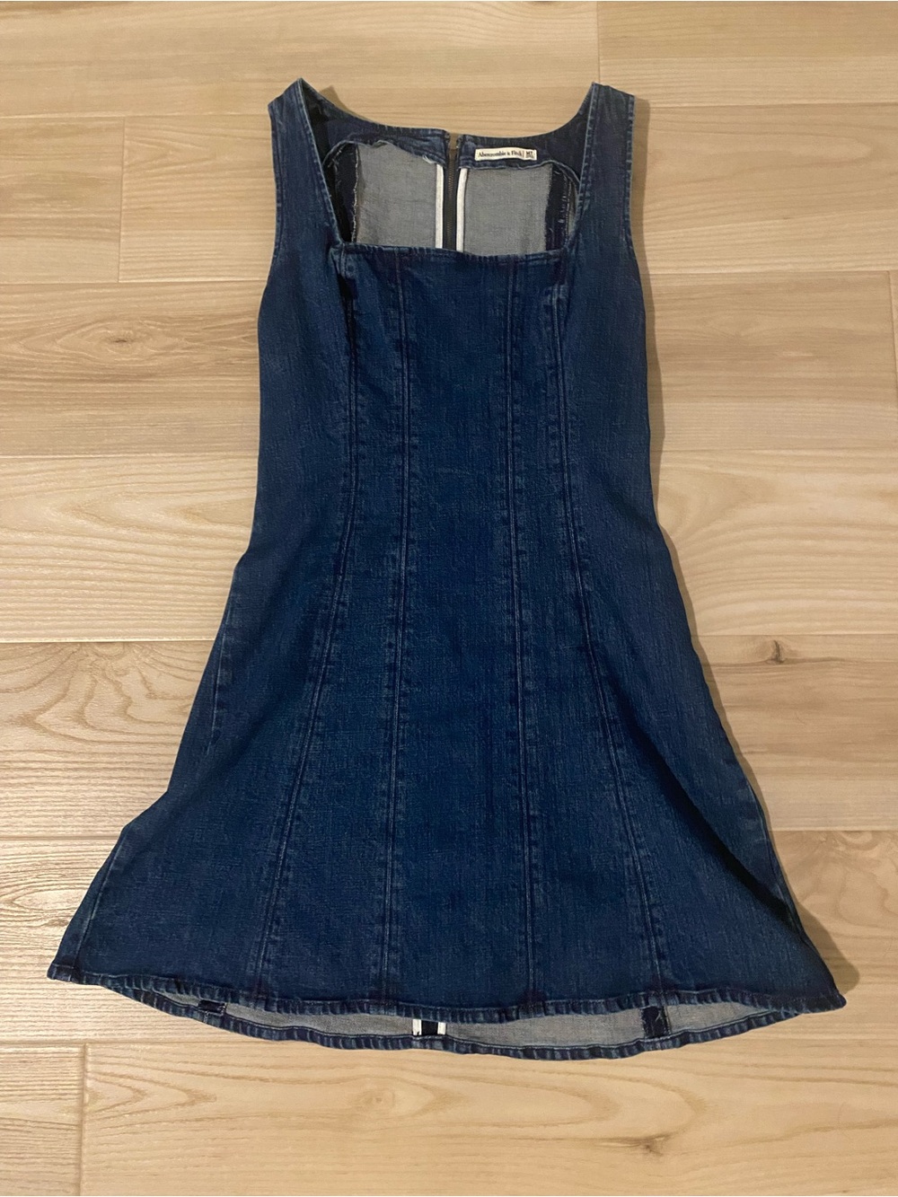Abercrombie & Fitch Dark Blue Denim A-Line Mini Dress